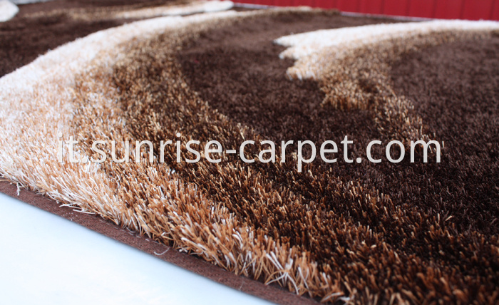 Polyester Shaggy Rug with 3D design